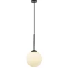 hanglamp_zwart_met_opaal__1.webp Best Straluma Hanglamp zwart met opaal wit glas 30 cm