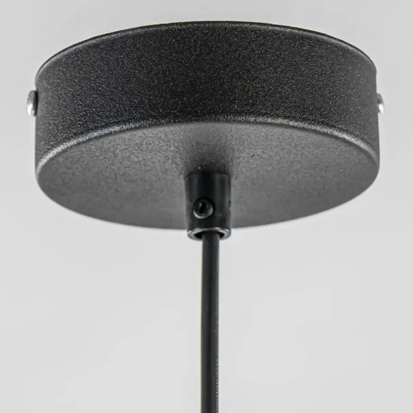 hanglamp_zwart_met_opaal__2.webp Best Straluma Hanglamp zwart met opaal wit glas 30 cm