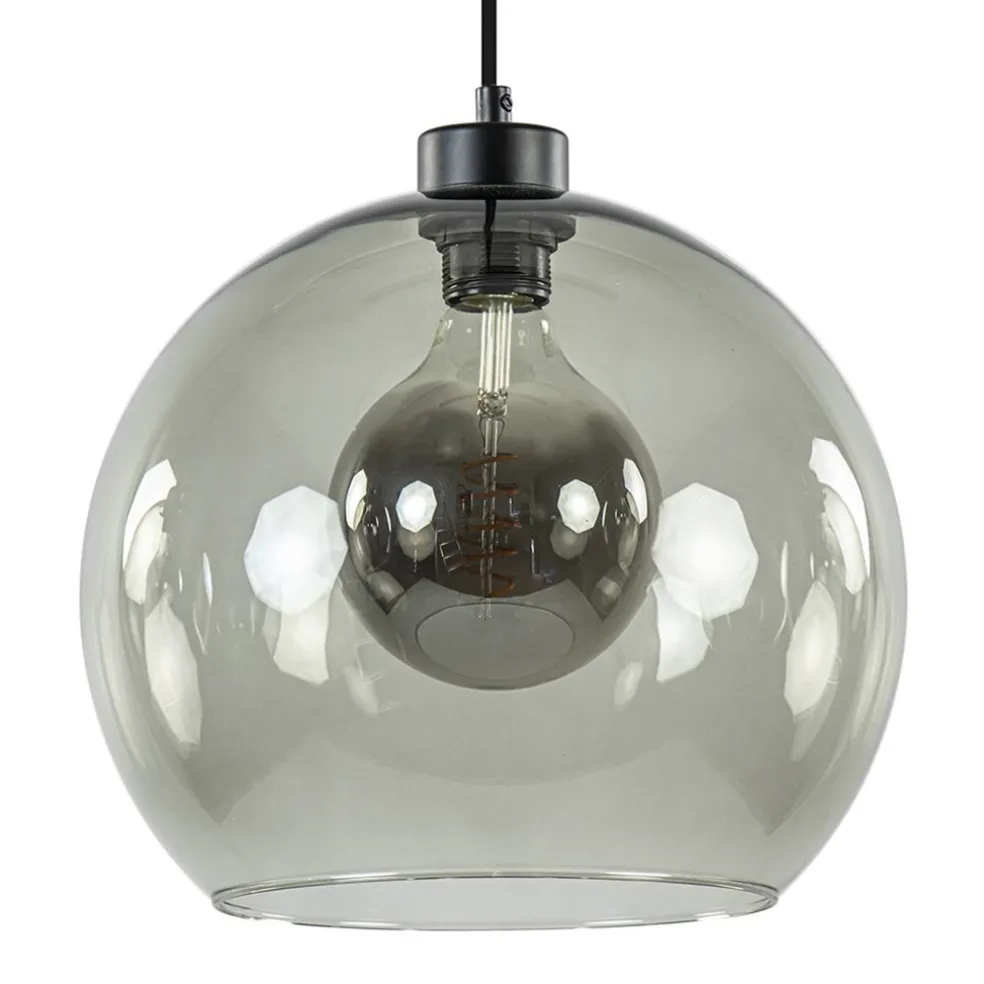 hanglamp_zwart_met_smoke__0-2.webp Cheap Straluma Hanglamp zwart met smoke glas 30cm