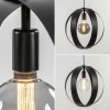 Cheap Straluma Hanglamp zwart metalen ringen 40 cm