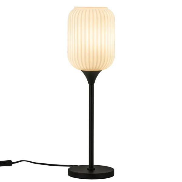 hoge_tafellamp_zwart_met__1.webp Shop Straluma Hoge tafellamp zwart met wit glazen kap
