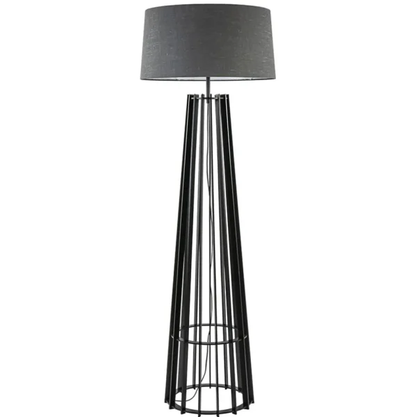 Best Straluma Houten lampvoet mat zwart exclusief kap