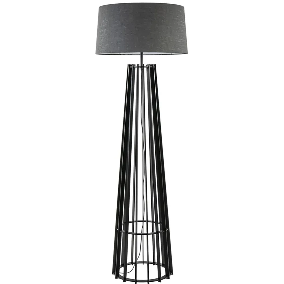 houten_lampvoet_mat_zwart_0.webp Best Straluma Houten lampvoet mat zwart exclusief kap