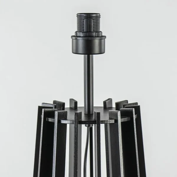 Best Straluma Houten lampvoet mat zwart exclusief kap