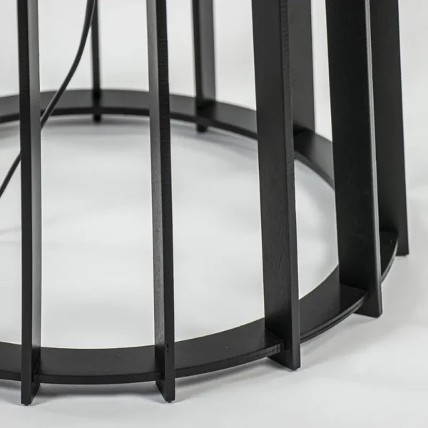 Best Straluma Houten lampvoet mat zwart exclusief kap