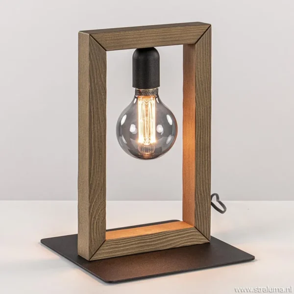houten_tafellamp_frame_me_1.webp Store Straluma Houten tafellamp frame met zwart