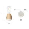 houten_tafellamp_met_held_1.webp Discount Straluma Houten tafellamp met helder glas oplaadbaar/dimbaar