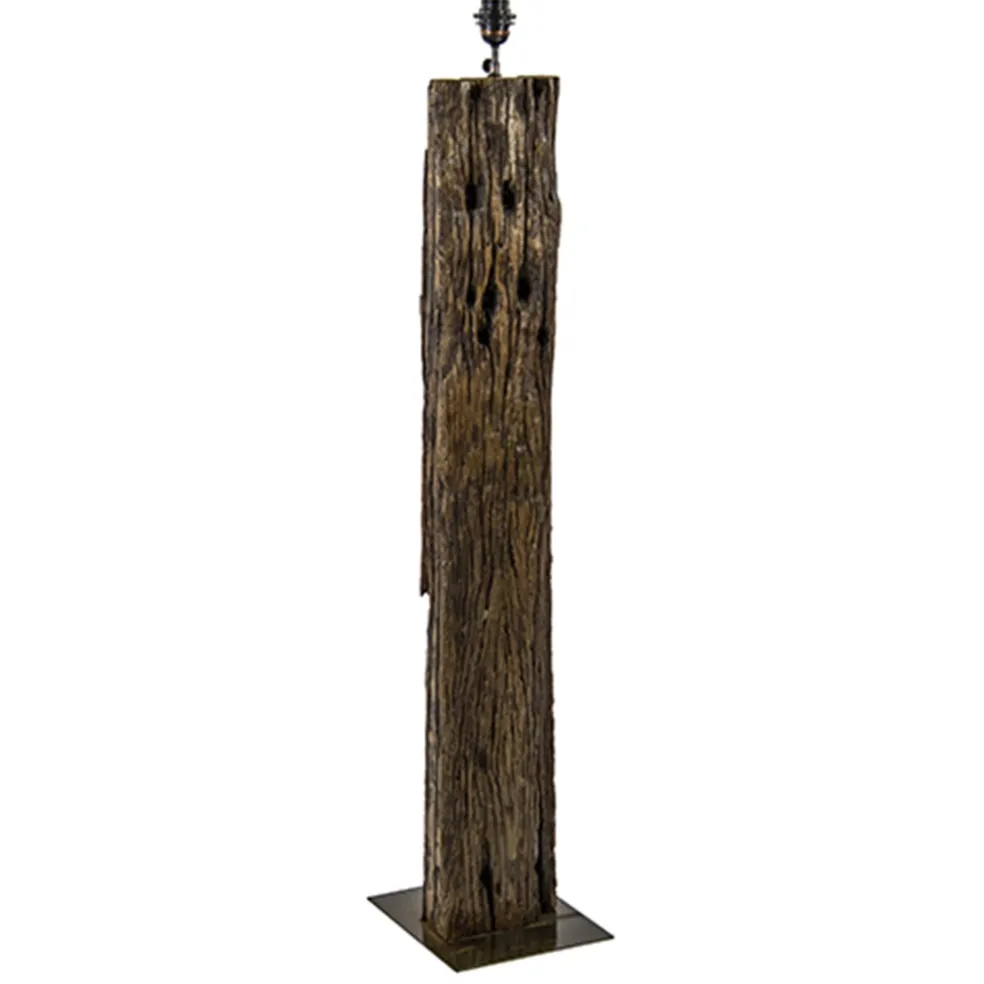 houten_vloerlamp_met_bron_0.webp Best Straluma Houten vloerlamp met brons excl. kap