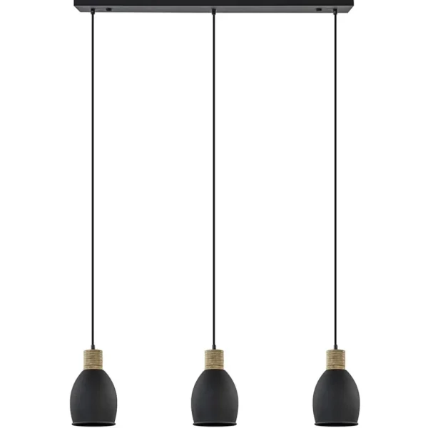 industrieel_landelijke_ha_0.webp Online Straluma Industrieel landelijke hanglamp 3-lichts zwart met hout