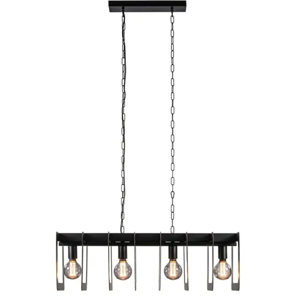 industrile_hanglamp_squar_1.webp Online Straluma Industriële hanglamp squares mat zwart metaal