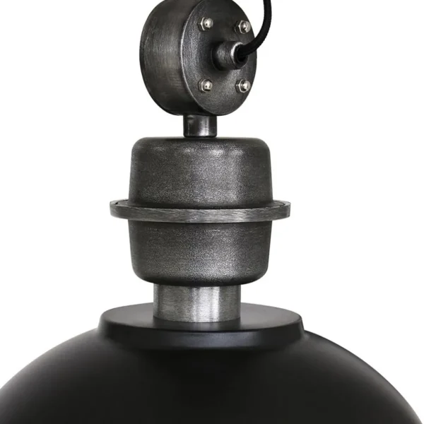 Outlet Straluma Industriële 3-lichts hanglamp bikkel mat zwart