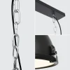 Outlet Straluma Industriële 3-lichts hanglamp bikkel mat zwart