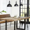 Outlet Straluma Industriële 3-lichts hanglamp bikkel mat zwart