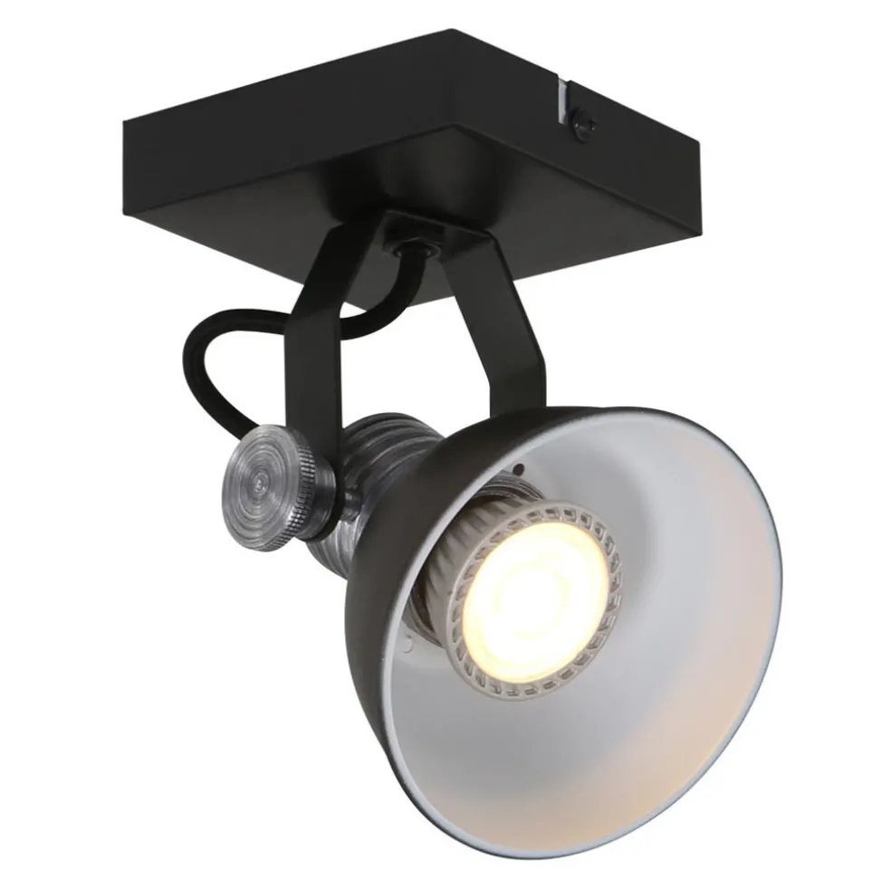 industrile_plafondwandspo_0.webp Online Straluma Industriële plafond/wandspot zwart inclusief LED