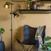Fashion Straluma Industriële vloerlamp Jody metaal met hout