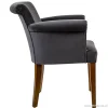 klassieke_armstoel_kersen_2.webp Flash Sale Straluma Klassieke armstoel kersenhout in stof