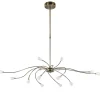 Cheap Straluma Klassieke eettafelhanglamp brons met wit glas dim to warm