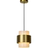 Cheap Straluma Klassieke hanglamp goud met opaal glazen kap