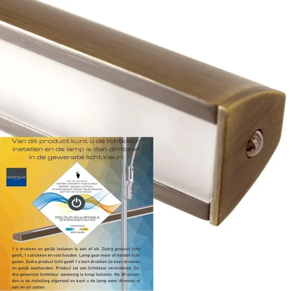 klassieke_schilderij_wand_3.webp Discount Straluma Klassieke schilderij wandlamp brons met LED