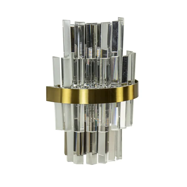 klassieke_wandlamp_brushe_0.webp Hot Straluma Klassieke wandlamp brushed brass met helder kristal