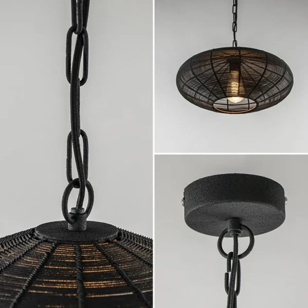 Cheap Straluma Kleine hanglamp Bahoto mat zwart L&L