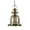 kleine_hanglamp_brons_met_0.webp Discount Straluma Kleine hanglamp brons met amber glas