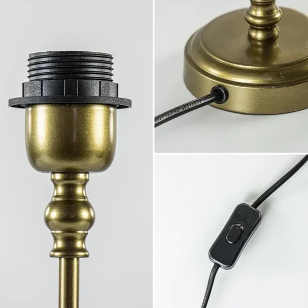 Discount Straluma Kleine lampvoet Ramses antiek brons