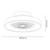kleine_plafondventilator__3.webp Outlet Straluma Kleine plafondventilator wit inclusief LED