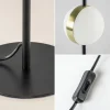 kleine_tafellamp_bol_zwar_3.webp Sale Straluma Kleine tafellamp bol zwart met goud