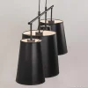 Online Straluma 4-L Hanglamp met zwarte kappen