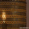 Clearance Straluma L&L tafellamp UDUPI bruin-goud Oosters