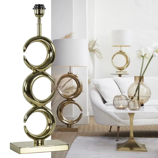 lampvoet_maan_light_gold__4.webp Discount Straluma Lampvoet Maan light gold glossy metaal