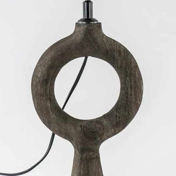 lampvoet_sabuli_hout_donk_1.webp Hot Straluma Lampvoet Sabuli hout donker bruin excl. kap