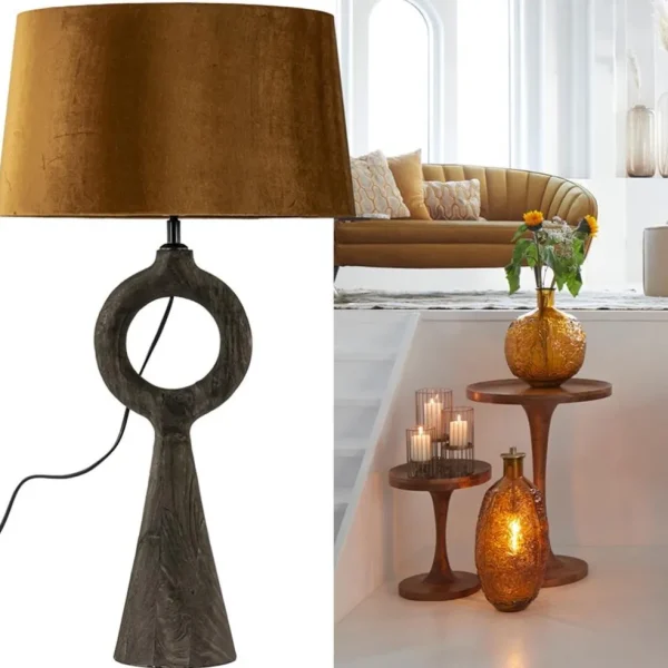 lampvoet_sabuli_hout_donk_4.webp Hot Straluma Lampvoet Sabuli hout donker bruin excl. kap