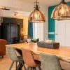 Store Straluma Landelijk industriële 2-lichts hanglamp hout/zink