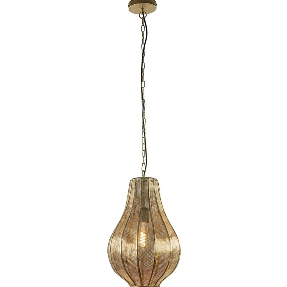 Best Straluma Landelijke druppel hanglamp goud Oosters