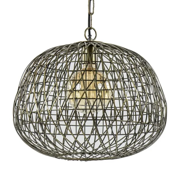 Discount Straluma Landelijke hanglamp Alwina antiek brons L&L