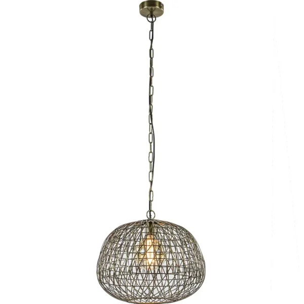 Discount Straluma Landelijke hanglamp Alwina antiek brons L&L