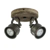 landelijke_lichts_opbouws_0.webp Outlet Straluma Landelijke 2-lichts opbouwspot gun metal met hout