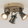 Fashion Straluma Landelijke 3-lichts plafondspot Seed metaal met hout