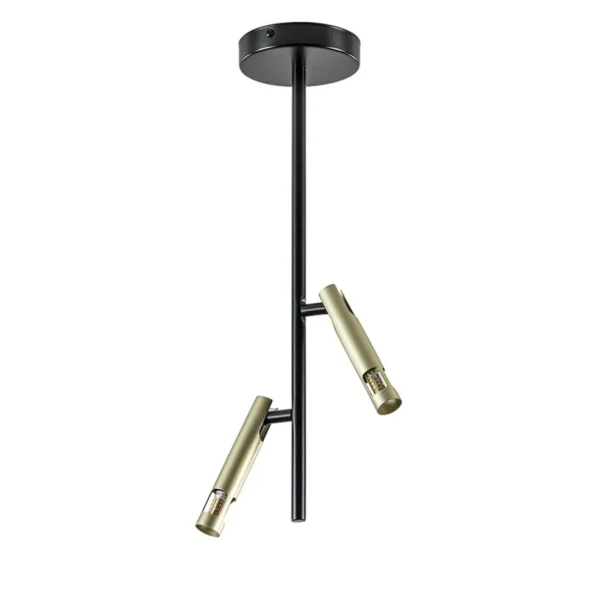 landelijke_plafondlamp_zw_0.webp Cheap Straluma Landelijke plafondlamp zwart met goud G9