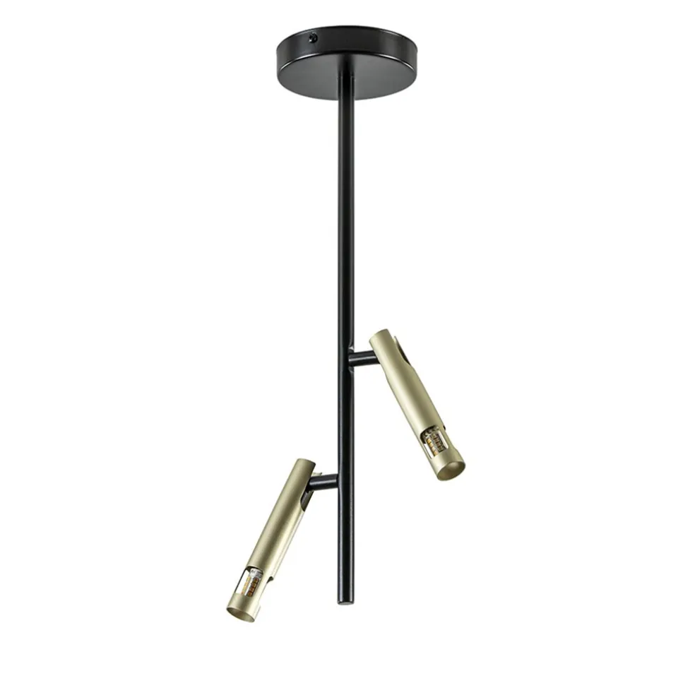 landelijke_plafondlamp_zw_0.webp Cheap Straluma Landelijke plafondlamp zwart met goud G9