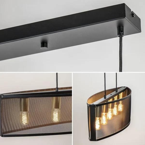 langwerpige_hanglamp_mat__2.webp New Straluma Langwerpige hanglamp mat zwart metaal met goud