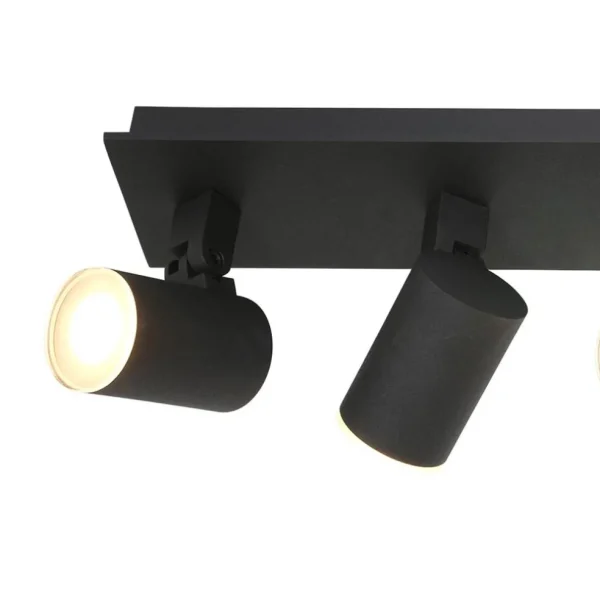 Cheap Straluma Langwerpige LED opbouwspot zwart 4-lichts