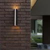 Store Straluma Langwerpige zwarte buitenlamp up+down en front