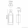 Discount Straluma Lantaarn buitenlamp antraciet met glas IP54
