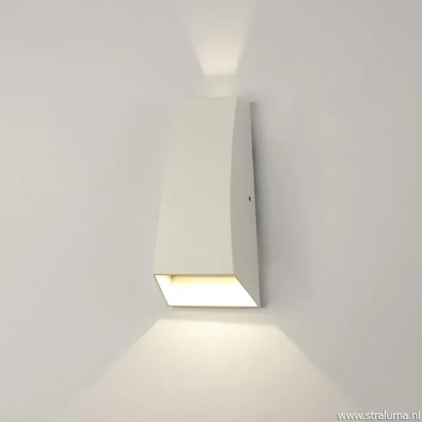 Store Straluma LED buitenlamp up+down wit aluminium IP54