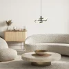 Online Straluma LED hanglamp Circle zwart/goud 3-standen dimbaar