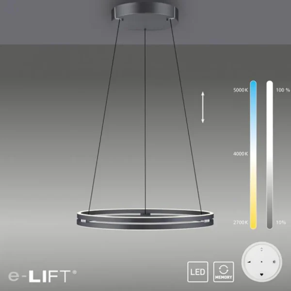 led_hanglamp_grijs_met_el_1.webp Online Straluma LED hanglamp grijs met E-Lift functie
