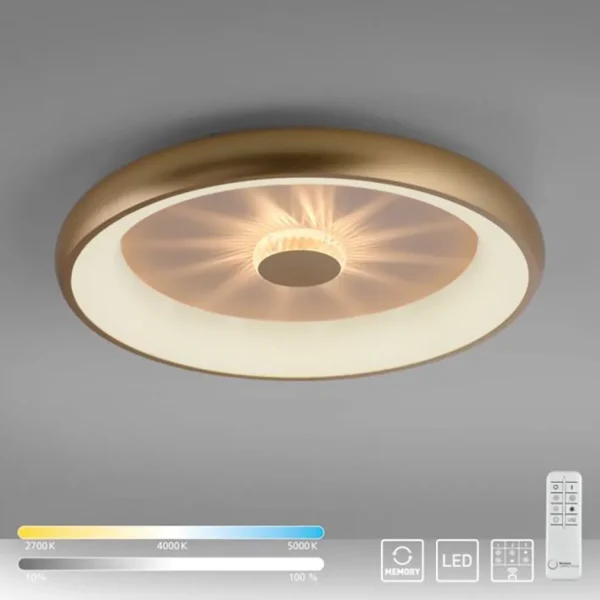led_plafondlamp_goud_met__1.webp Best Sale Straluma LED plafondlamp goud met kristaleffect